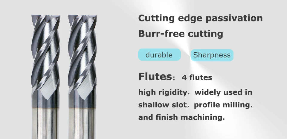 Fräser HRC55 4-Schneidig CNC Wolfram-Maschinenfräser Werkzeuge Vierkantfräser 1mm 2mm 4mm 6mm 8mm 10mm 12mm 14mm 16mm 18mm – Detail 11