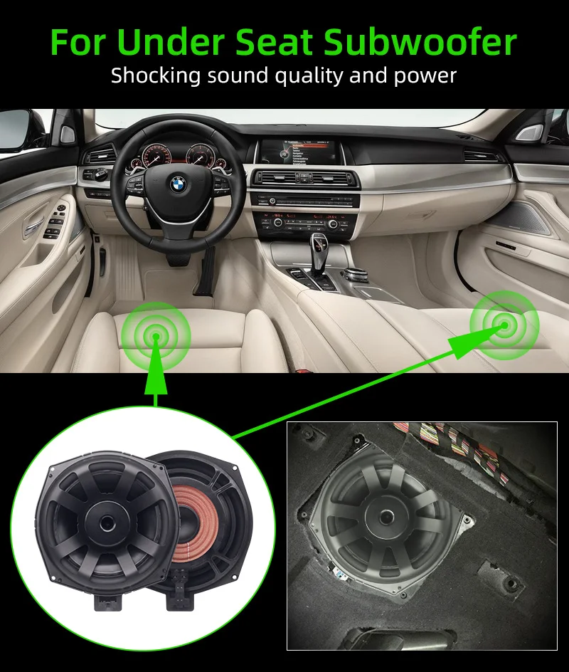 ECSiNG – Adaptador De Arnés Para Subwoofer Bajo Asiento | Compatible Con BMW Serie 1, 3, 5, 6, 7, X1, X3, X5, Z4