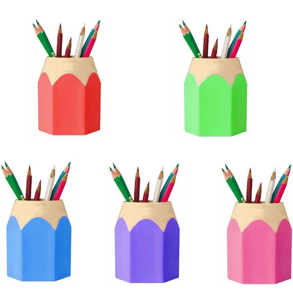 Pencil Holder 1pc Creative Cute Pencil Holder Stylish Desktop Storage Pen Holder Pen Styling Organizer Container Classroom Home Office Desk