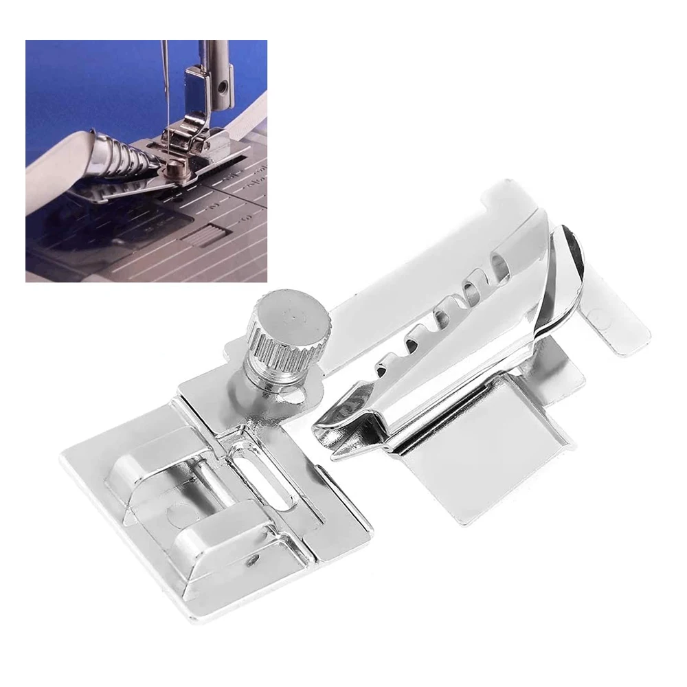 

1PC Bias Tape Binding Presser Foot Snap On Sewing Machine Foot Fits Domestic Sewing Machine Fabric Home Sewing Accessories