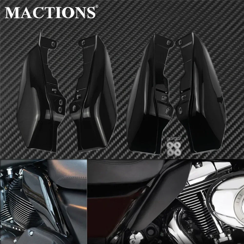 ABS Mid-Frame Air Deflector Heat Shield Fit For Harley Street Road Glide 09-up e
