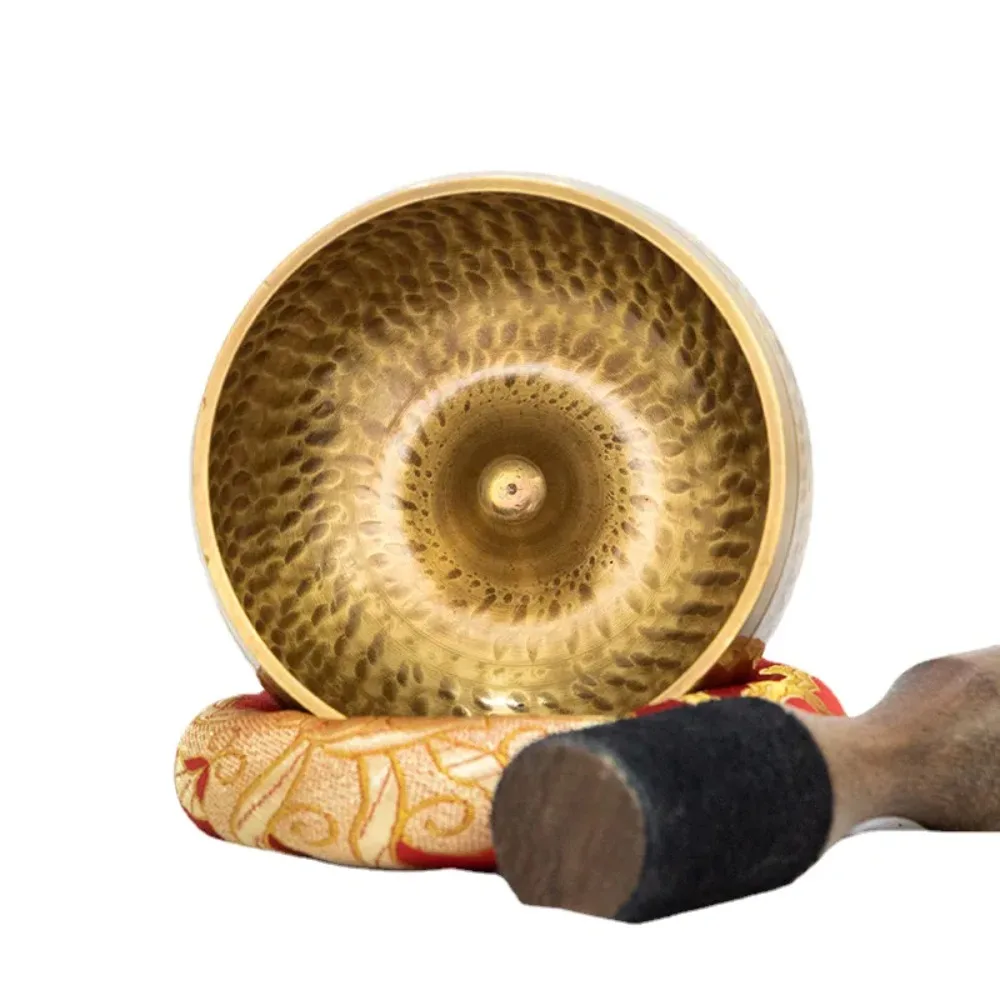 

Nepal Handmade Tibetan Singing Bowl Brass Buddhist Sound Bowls Yoga Meditation Sound Healing Therapy Percussion Instruments