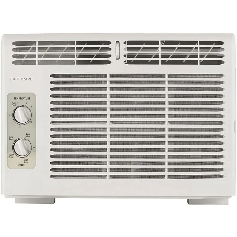 Frigidaire FFRA051WAE Window-Mounted Room Air Conditioner, 5,000 BTU with Temperature Control and Easy-to-Clean Washable Filter