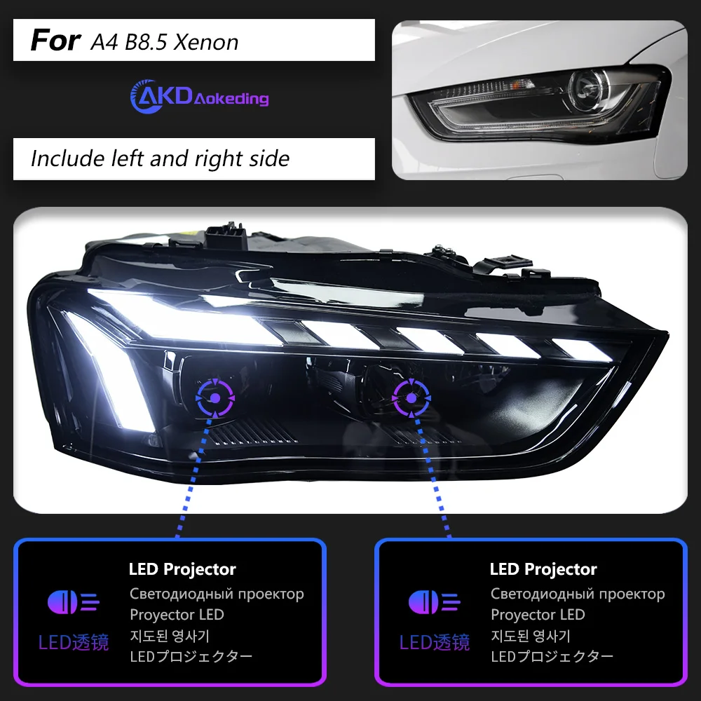 新品未使用‼️プロジェクターライト　フォグランプ　バイキセノン ヘッドライト、AUDI A4 2013-2016 LEDバイキセノンバルブフォグランプ