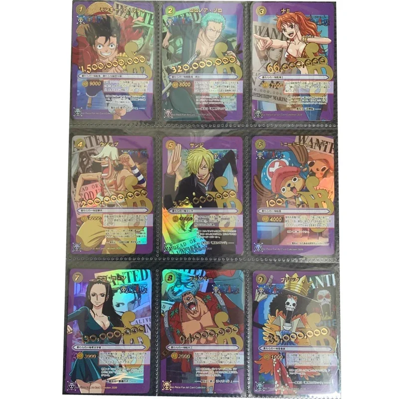 

ONE PIECE DIY Homemade Flash Card A Wanted Order Monkey D. Luffy Anime Game Peripheral Collection Christmas Present