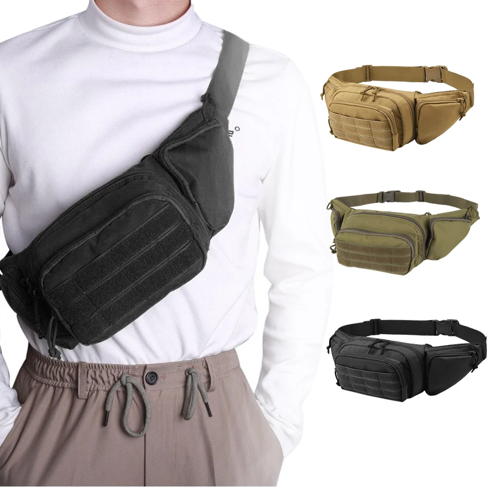 Tactical Waist Bag Multifunctional Fanny Pack Gun Holster Outdoor