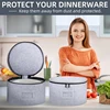 Felt Storage Bag Glass Cup Rack Cooking Plate Soup Spoon Case Dish Fabric Holder Travel Kitchen Accessories Shelf Organizer 5