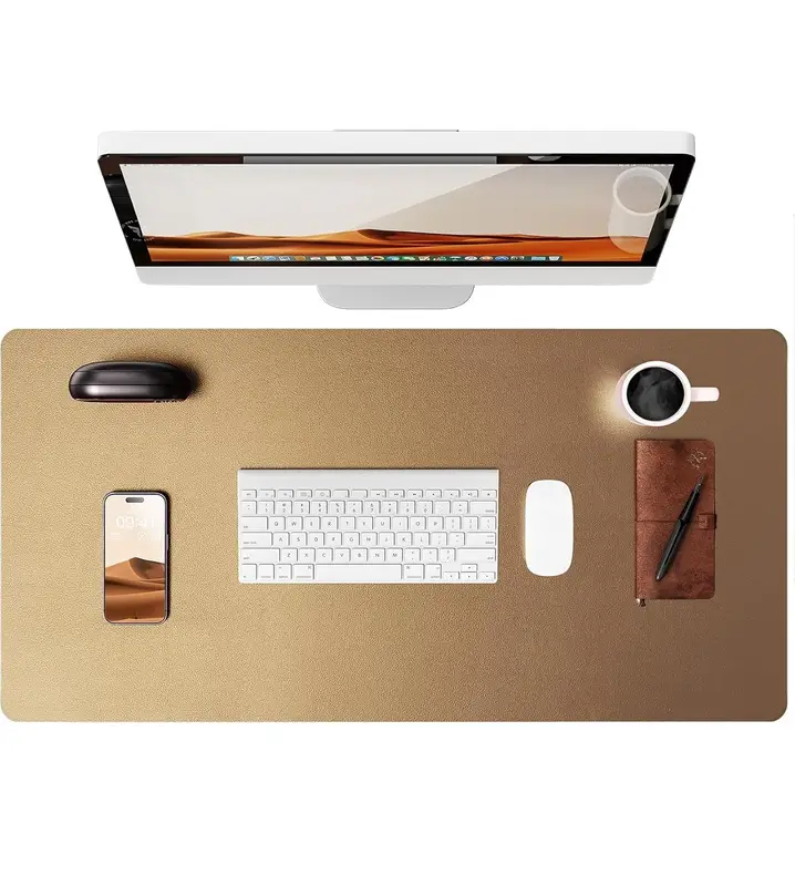 Large Mouse Pad,Office Desk Mat, Leather Desk Pad Protector, Non-Slip PU Leather Desk Blotter, Laptop Desk Pad - Image 33
