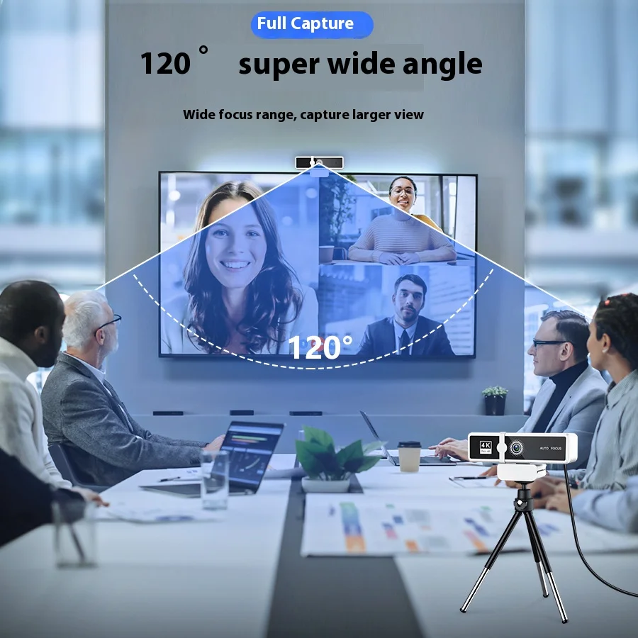 4K Webcam 2K 1080P Full HD Web Camera Auto Focus With Microphone USB Plug Web Cam For PC Computer Laptop Video Mini Camera