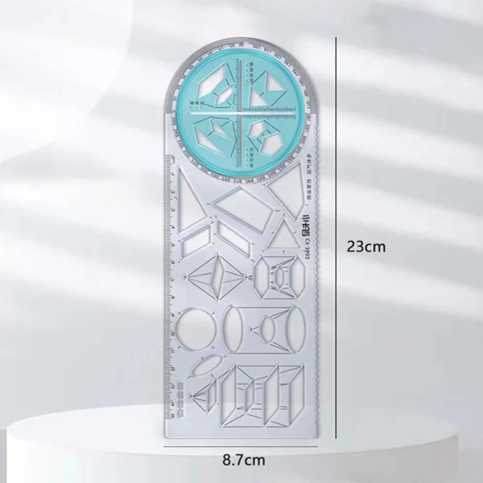 Geometric Ruler Drawing Template Form Work Painting Measuring Stencil Drawing Rulers
