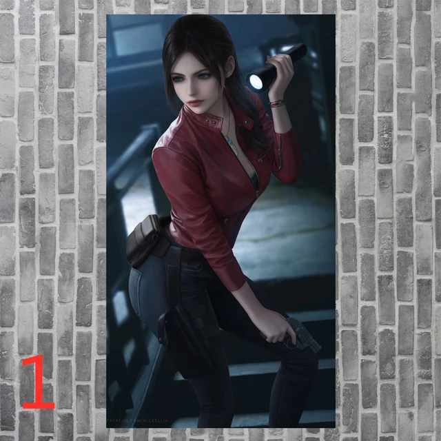 Claire Redfield Jogo Cartaz Da Lona Pintura Anime Cartazes Sexy