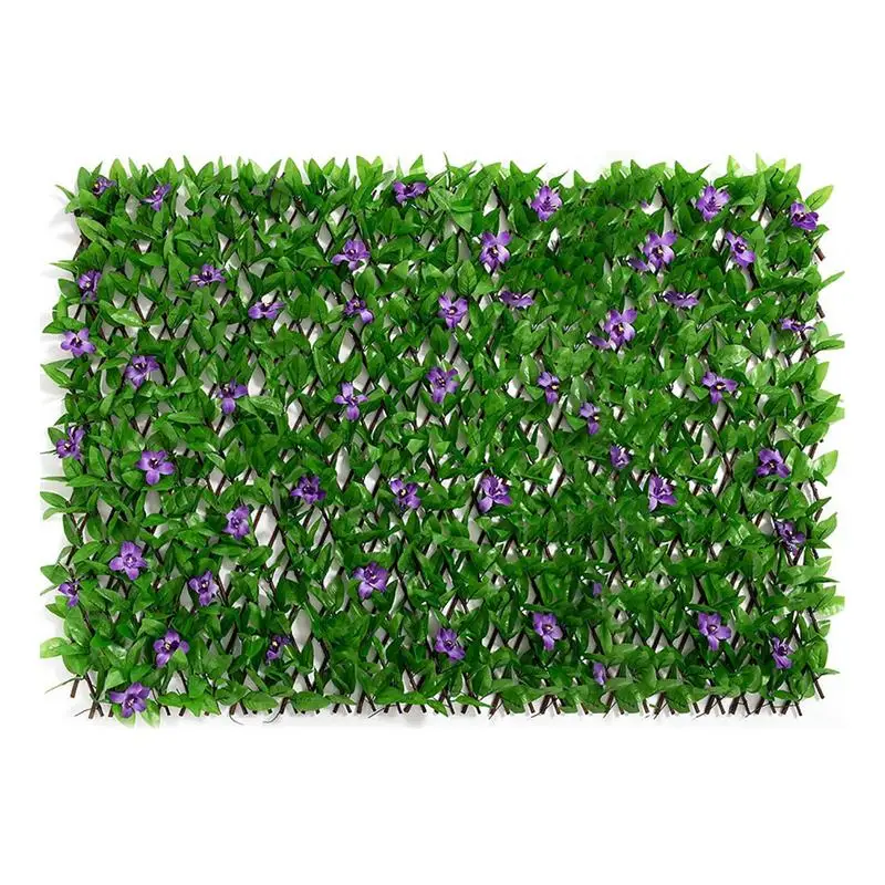 

Decorative Faux Ivy Fencing Panel Artificial Hedges Expandable Fence Privacy Screen for Balcony Patio Outdoor Garden Fence Decor