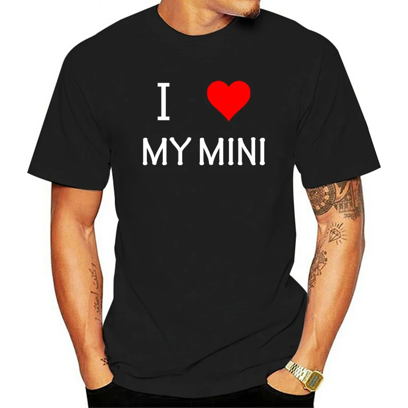 I Love Heart My MINI t-shirt Xs-5XL regalo Cooper da donna da uomo regalo New Funny top stampa di qualità Casual 100% cotone Tee