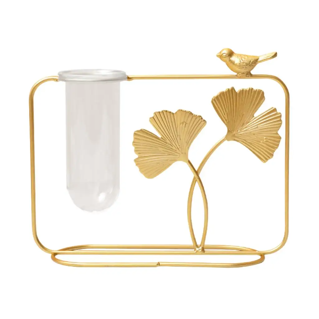 Hydroponics Vase Flower Planter Transparent Glass Dried Flower Vase for Desktop Ornament Gift