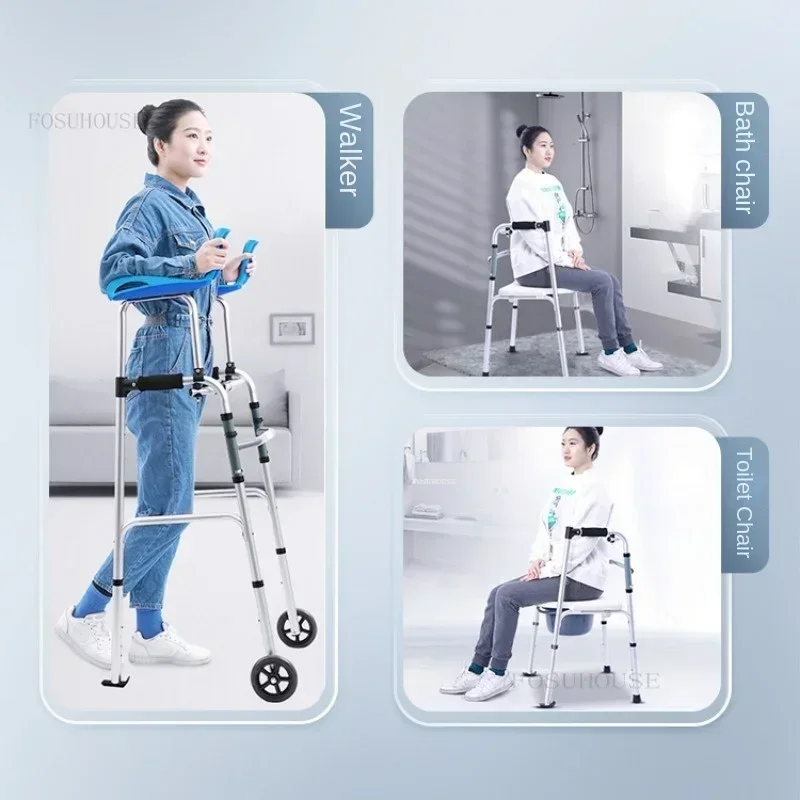 Arm Support Aid for The Elderly and Disabled Bathroom Chairs Armrest Frame Rehabilitation Training Aids U z
