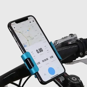 360 Rotate Metal Motorcycle Bicycle Phone Holder Aluminum Alloy Anti-slip Bracket Support GPS Clip Bike Phone Stand for iPhone 2