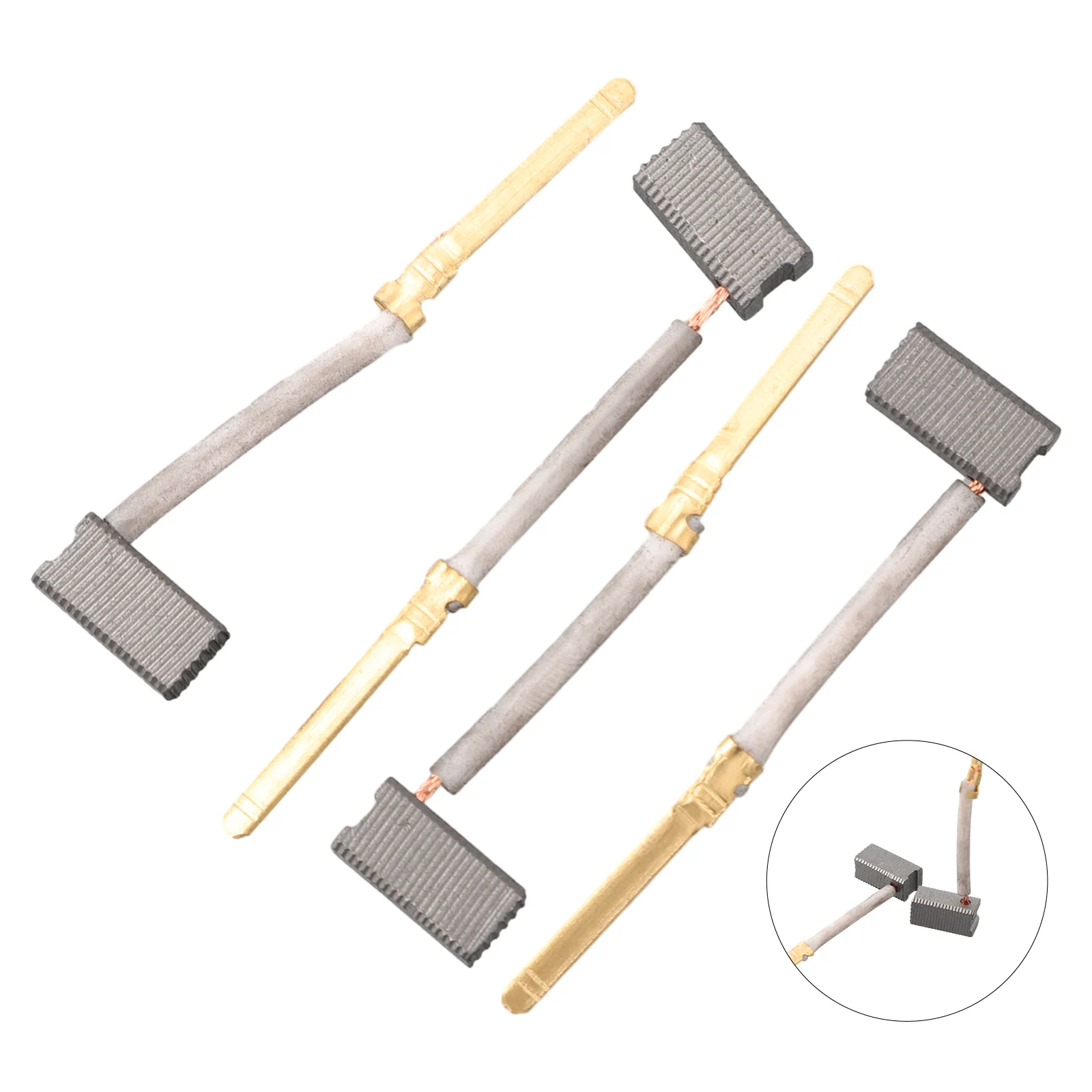 

2-Pairs Carbon Brushes For Power Tool Spare Parts For DewaltAngle Grinders DW400 Type 1 And 2 Model 445861-11 445861-25