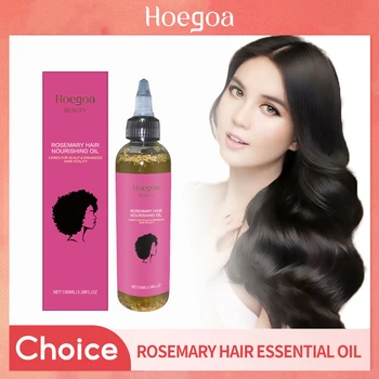 Rosemary Hair Growth Essential Oil Dense Strengthening Hair Prevent Loss Improve Hair Dryness Split Moisturizing Shiny Hair Care