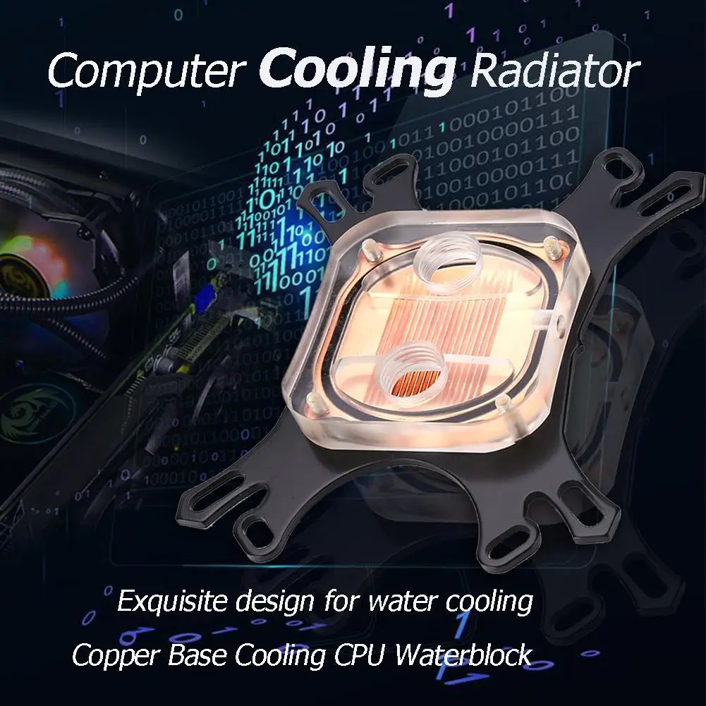 Кулер с водяным охлаждением для процессора Intel AMD радиатор двойной платформой