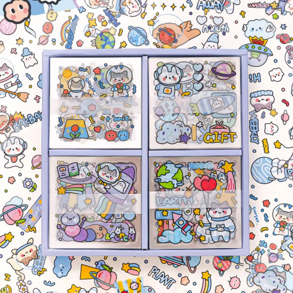 

Life Daily Planner PVC Scrapbooking Journal Handbook School Supplies Album Decorative DIY Cartoon Sticker Stationery Sticker