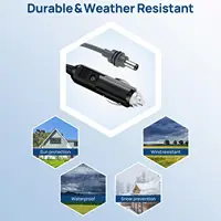 16 футов/5 м для Starlink Mini Кабель питания постоянного тока 12 В-24 В Автомобильный разъем прикуривателя и шнур постоянного тока Входной кабель питания для Starlink Mini — изображение 3