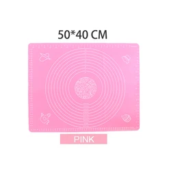 Silicone Non-Stick Baking and Pastry Mat (Pink 50x40)