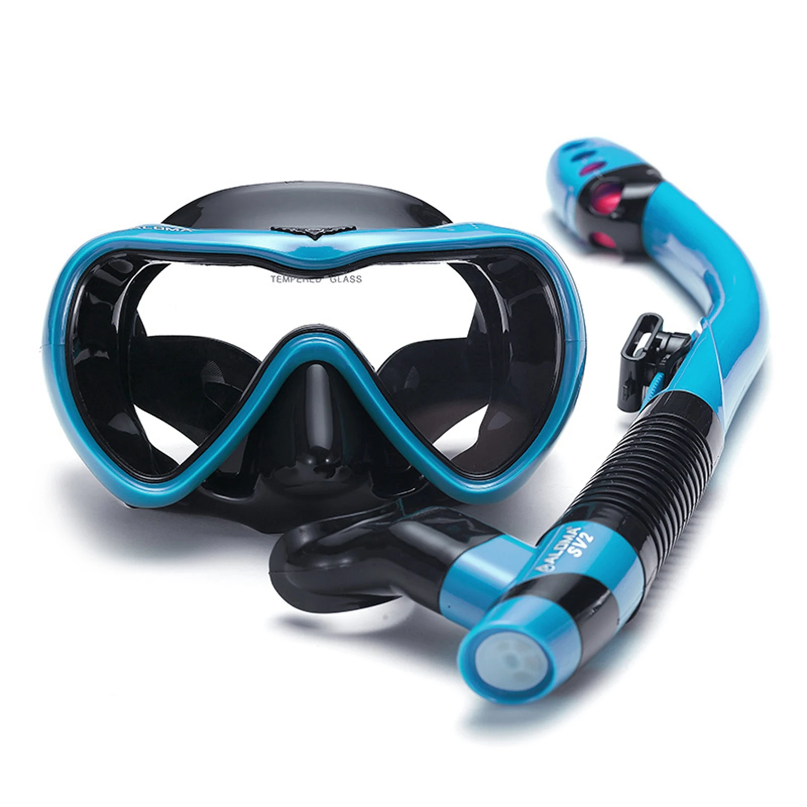 Premium Leakproof Snorkel Set with Anti-Fog Goggles and Dry Snorkel Tube for Diving and Swimming Adventures