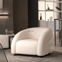 Nordic Light Luxury Lazy Single Chair – Internet Celebrity Leisure Sofa for Bedroom, Living Room, Balcony - Image 6