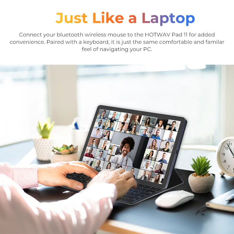 HOTWAV Pad 11 Tablet 11'' 2K Display Widevine L1 8000mAh Battery Pad 12(6+6)GB RAM 256GB ROM Quad-loud speaker PC Mode Tablet PC 6