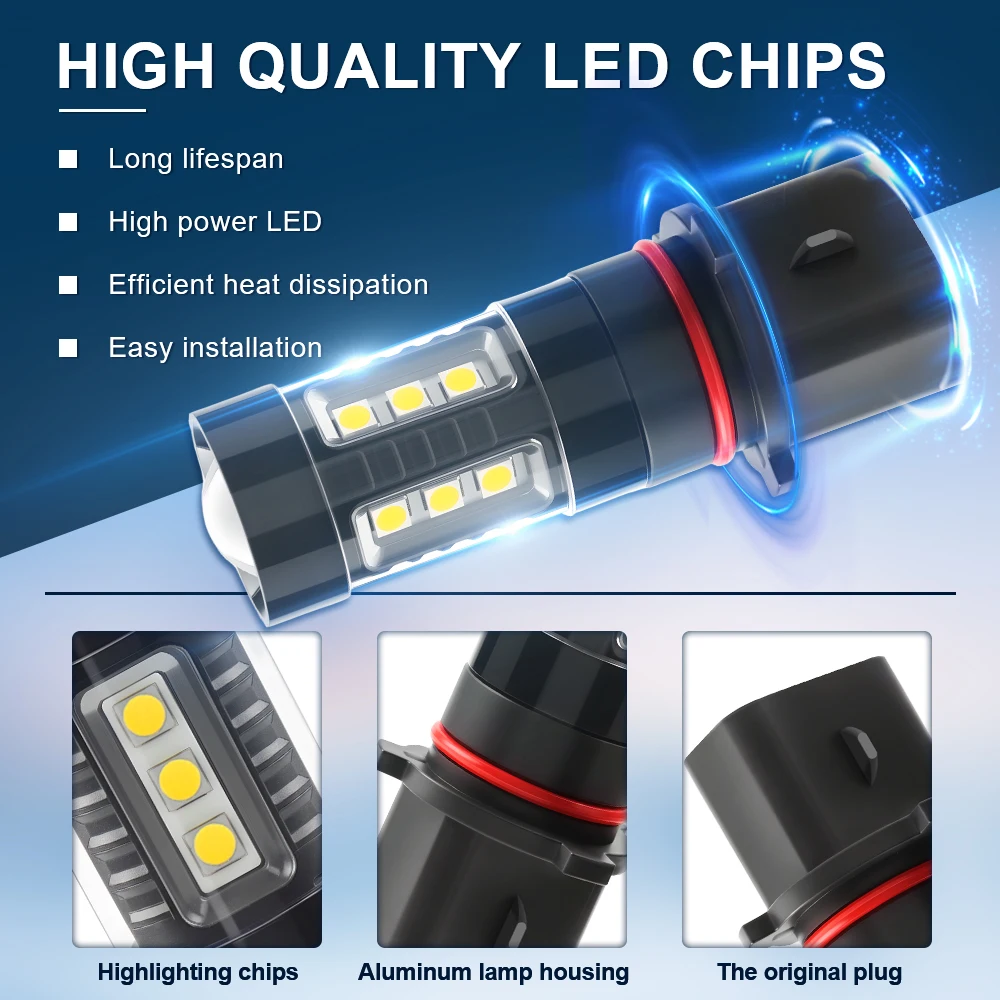 12V PSX26W P13W Canbus LED ���� �ְ� ���� ����Ʈ 6000K ȭ��Ʈ DRL �ڵ��� ���� Audi A4 S4 Q5 2008 2009 2010 2011 2012