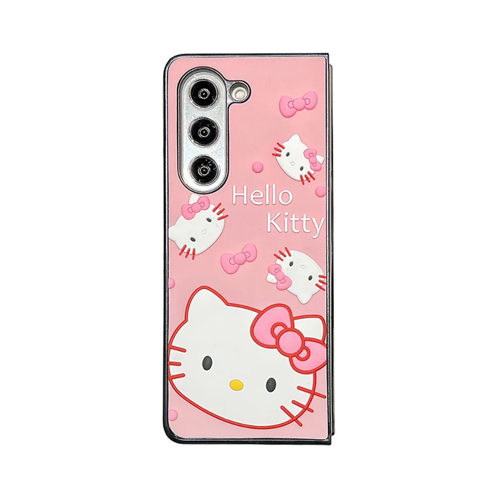 サンリオ　Hello Kitty 携帯電話ケース ピンク Samsung Galaxy z用ピンクのSanrioハローキティ携帯電話ケース