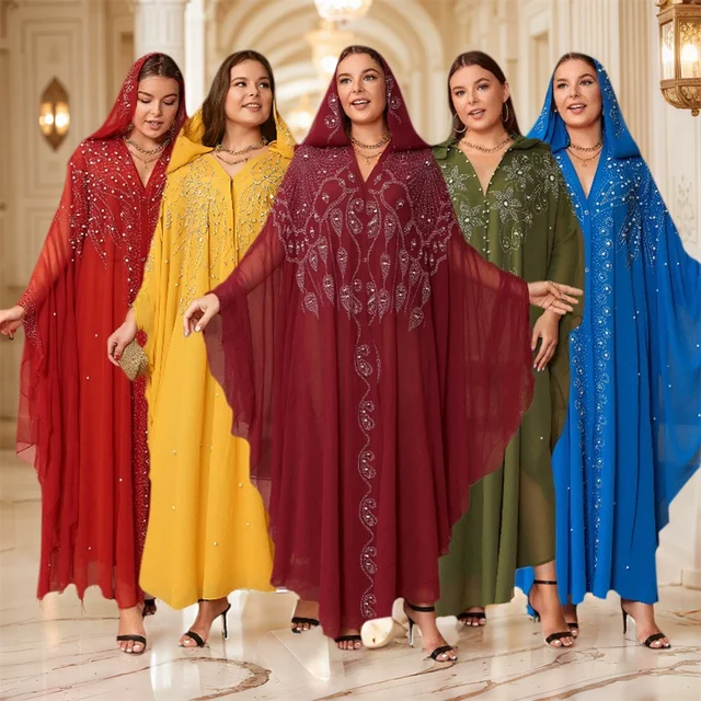 Summer Thin Chiffon Hoodies Cloak Women Clothing Maxi Capes Dress Fashion Loose Poncho Long Coats Woman Jackets Dresses Vestidos 2
