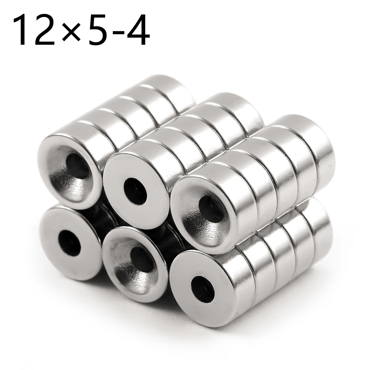 

ZOOFOXS 10/20/30/50pcs 12x5mm Hole 4mm Small Round Counstersunk Neodymium Magnet Permanent Rare Earth Magnets 12*5-4mm