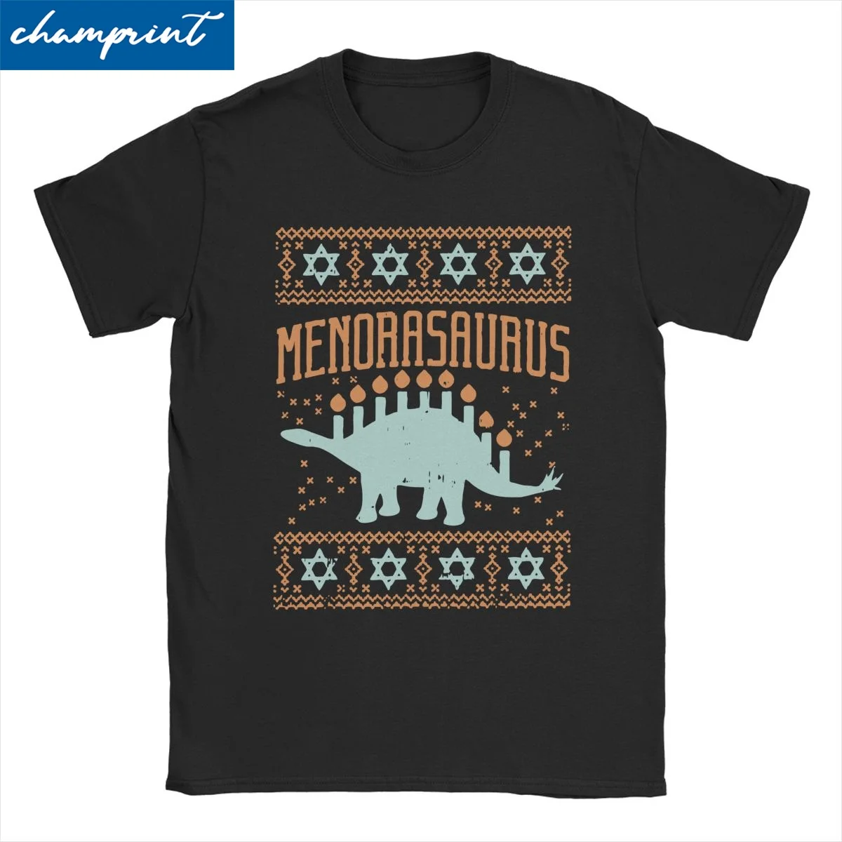 

Мужские и женские футболки Happy Hannukah Menorasaurus Jew Menorah Lights Новинка 100% хлопковая футболка футболки топы с принтом