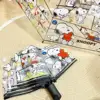 Transparent Snoopy Umbrella Men's Three-fold Umbrella Full Automatic Internet Celebrity Straight Handle Umbrella Cute Folding Ch 3