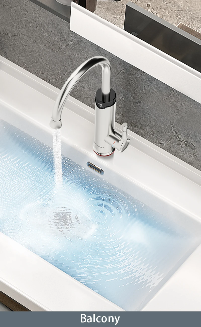 água instantâneo, aquecedor de aço inoxidável