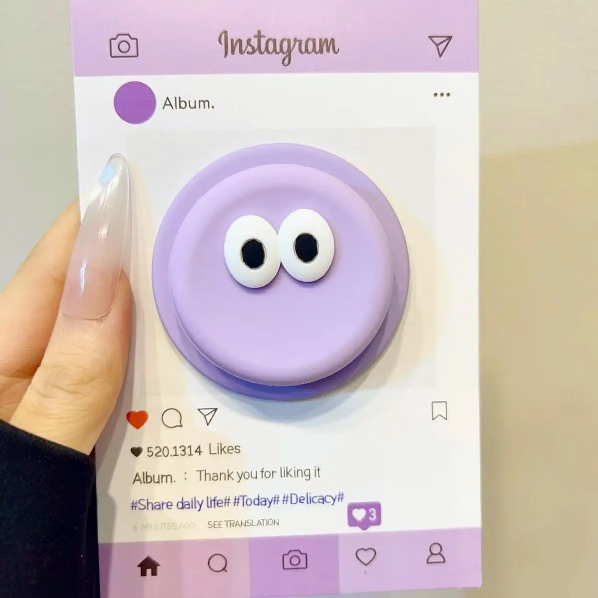 3D Eye Silicone Magnetic Phone Holder and Expanding Stand