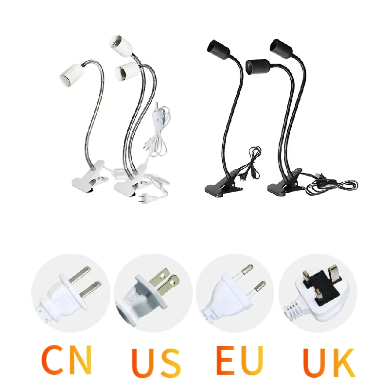 E27 Flexible Extension Converter LED Light Lamp Bulb Extend Adapter Socket Wall Socket Lamp Base Holder Screw EU US Plug
