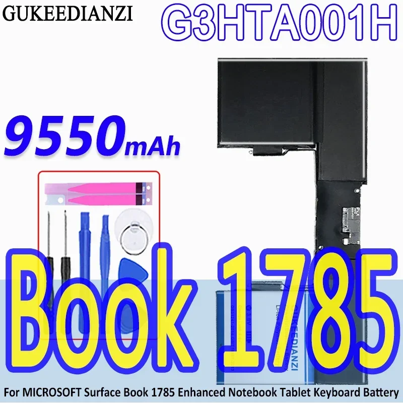 High Capacity GUKEEDIANZI Battery G3HTA001H 9550mAh For Microsoft Surface Book Enhanced Notebook Tablet 1785 Keyboard Batteries