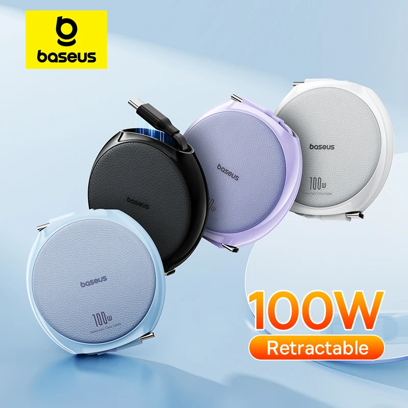 Baseus 개폐식 USB C 케이블 MacBook iPad 용 100W 케이블 iP..