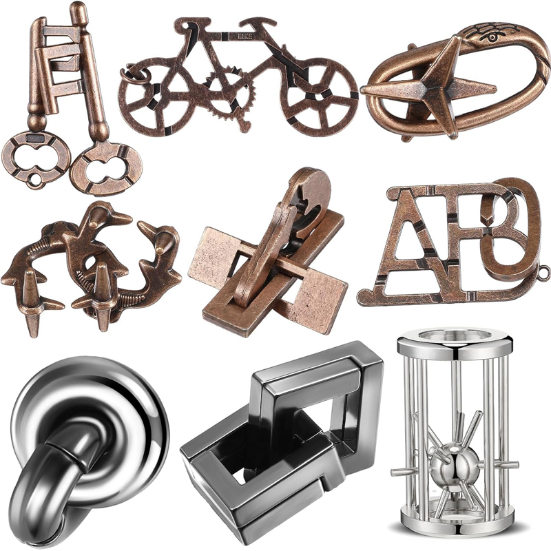 Puzzles 3D MetÃ¡licos High Difficulty Iq Brain Teaser Games For Adults Kids Juegos De Ingenio Y Destreza