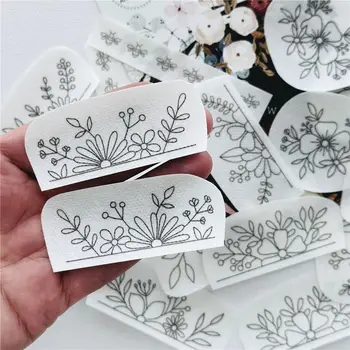 Flower & Ocean Embroidery Pattern 1