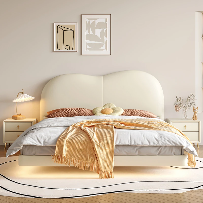 

European Double Bed King Size Aesthetic Royal High End Frame Double Bed Modular Sleeping Camas Matrimonial Bedroom Furniture
