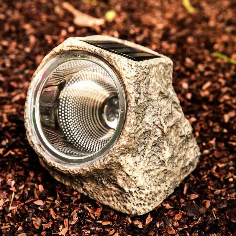 

Solar Garden Lights Simulation Stone Outdoor Waterproof LED Solar Rock Lamp For Patio Lawn Landscape Decoration Lighting