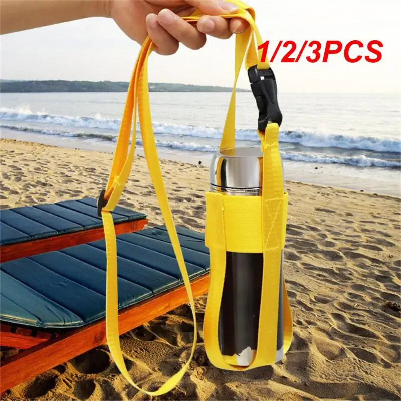 

1/2/3 шт. Стильный Удобный прочный Дорожный Чехол для бутылки с водой с регулируемым ремешком