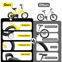 Vélo d'apprentissage pour enfants de 14 pouces, jaune soleil, design délicat et rêveur, structure robuste et réglable, compagnon de vélo sûr pour les enfants en plein air, au parc ou dans le quartier 5