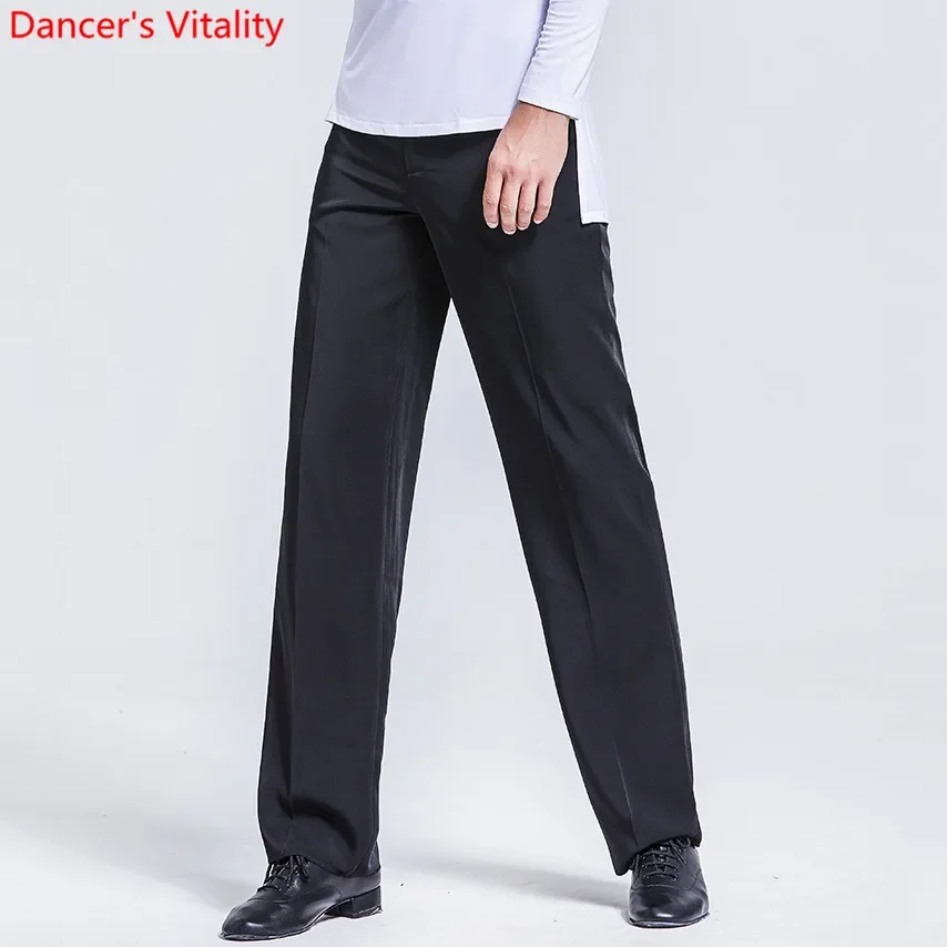 Latin Dance Pants Professional Mens Trousers Samba Salsa Tango Cha Cha Modern Ballroom Performance Costumes
