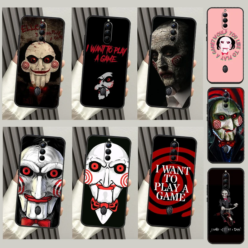 Saw Jig Saw Killer Custodia Per Telefono Horror Per Zte Nubia Red Magic 8 Pro Plus 6S 7S 6 7 Pro 6R 5G 5S Cover Posteriore Shell