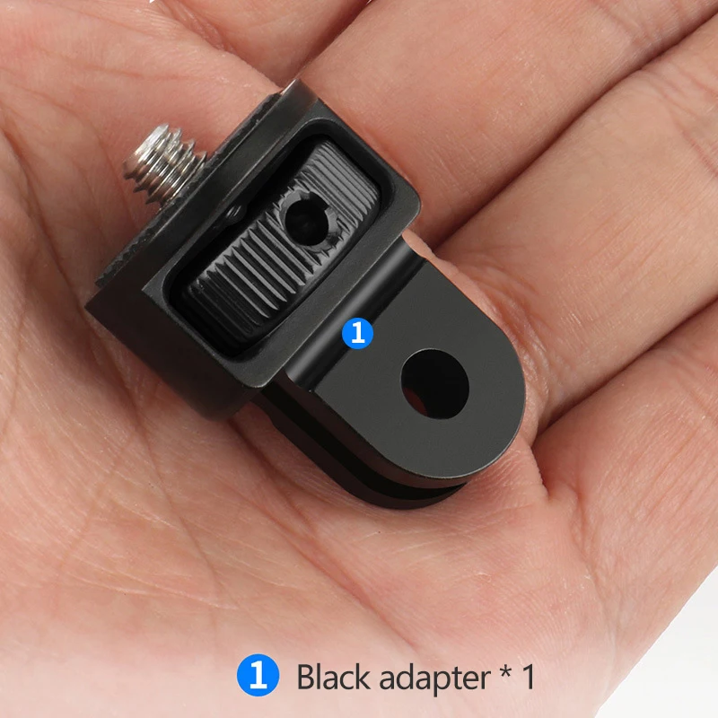 고품질 알루미늄 카메라 미니 삼각대 어댑터 마운트 CNC 변환 어댑터, GoPro Hero 10 9 Insta360 및 기타 표준 1/4 Acc
