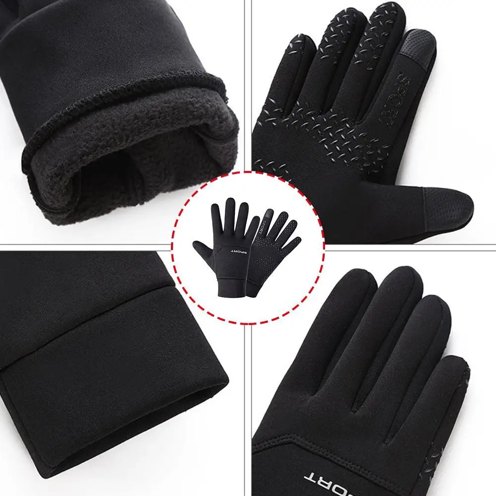 Football Gloves Waterproof Thermal Grip Outfield Cycling Player Bicycle Field Bike Sports Sports Outdoor Guantes  ﻿ 3